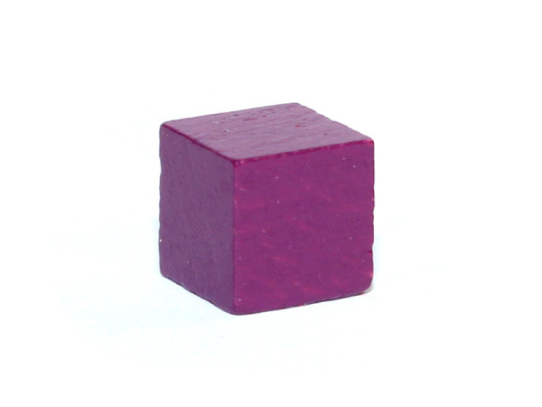Spielfigur Holzwürfel blanko 1cm - Lila