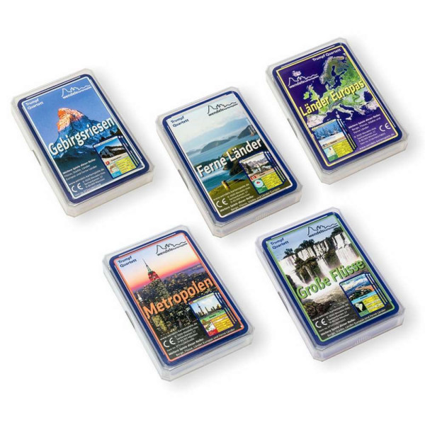 Quartett 5er Set - Berge, Flüsse, Städte, Ferne Länder & Länder Europas