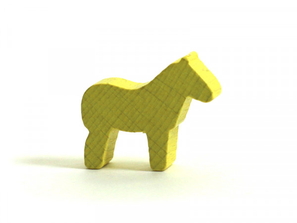 Spielfigur Pferd Gelb