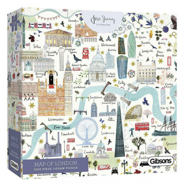 Map of London - Puzzle mit 1000 Teilen