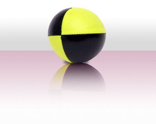 Jonglierball Beanbag 130g - gelb mit schwarz