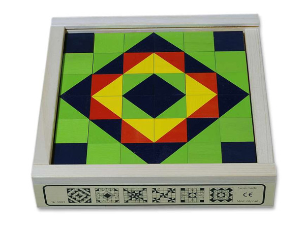 Mosaikwürfel Spiel - das Klötzlimosaik 36-teilig