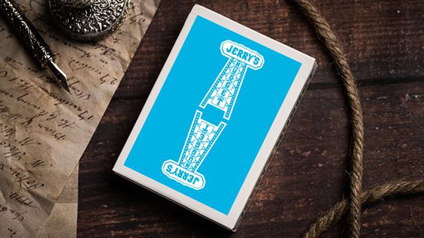 Spielkarten - Jerry's Nugget - Icey Blue- Marked Monotone Playing Cards