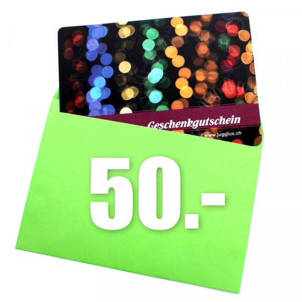 Jugglux Gutschein im Wert von 50.-