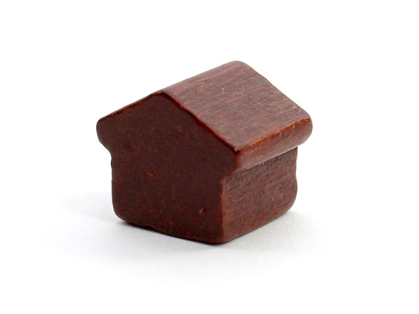 Spielfigur Monopoly Haus - Braun