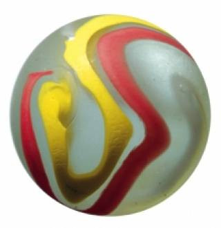 Glasmurmel 50mm - Karneval