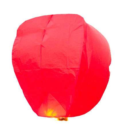 Himmelslaterne - rot