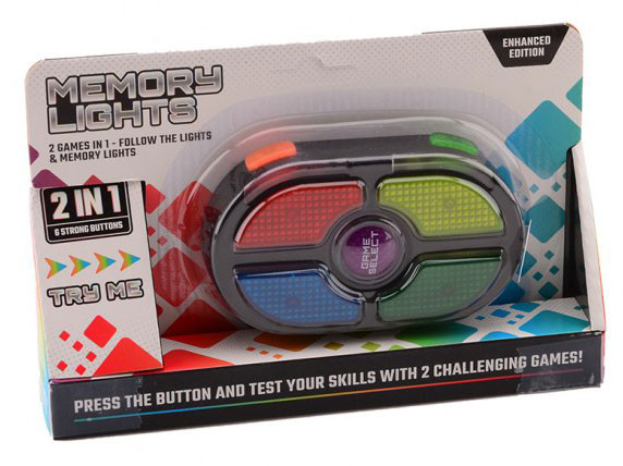 Memory und Follow me Game - Licht & Sound 2in1 Spiel