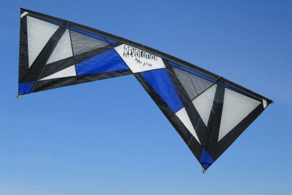 Revolution Kite Reflex RX Dunkelblau, 4 Leinen Profi-Lenkdrachen (Kite only)