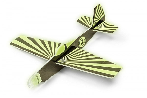 Styropor-Segelflieger - Glow in the dark
