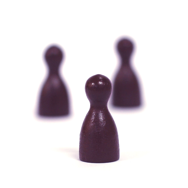 Spielfiguren Holz - Halmakegel - violett - 24mm