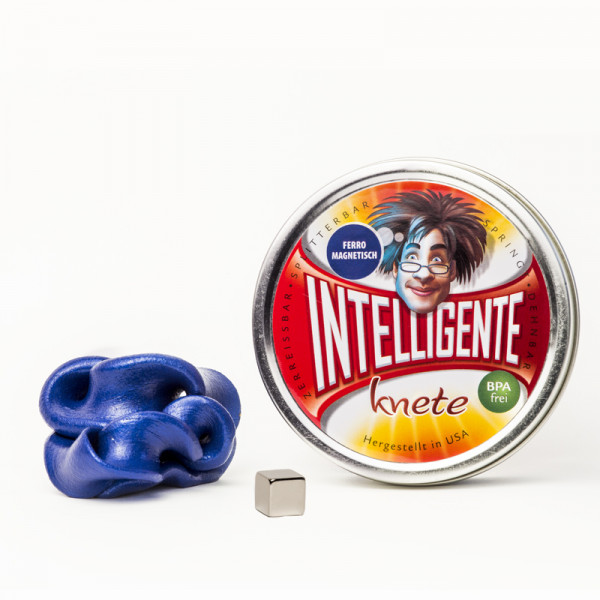 Intelligente Knete - Ferromagnetisch - Blau inkl. Super-Magnet