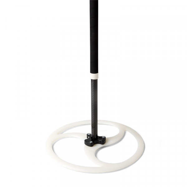 Flowbonacci Full Dragon Staff Tri-Ying - 145cm - Salt & Pepper