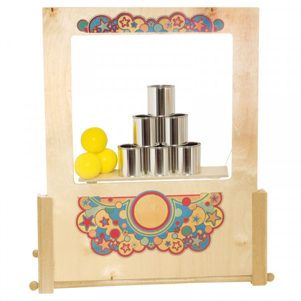 Spieltafel Wurfbude aus Holz
