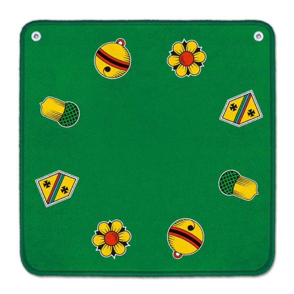 Jassteppich mit deutschen Motiven