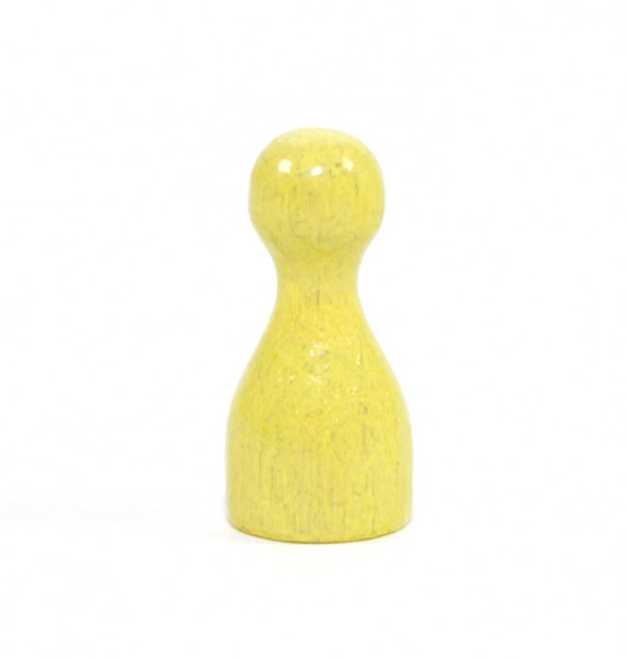 Ersatz Spielfigur aus Holz - Sonnengelb - 10/20mm