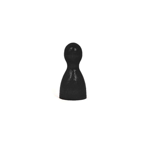 Spielfigur Holz 24mm - Pöppel - schwarz