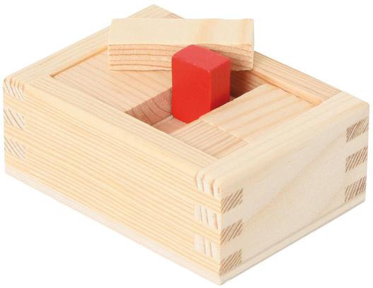 Pack die Holzkiste Puzzle - Taschenpuzzle