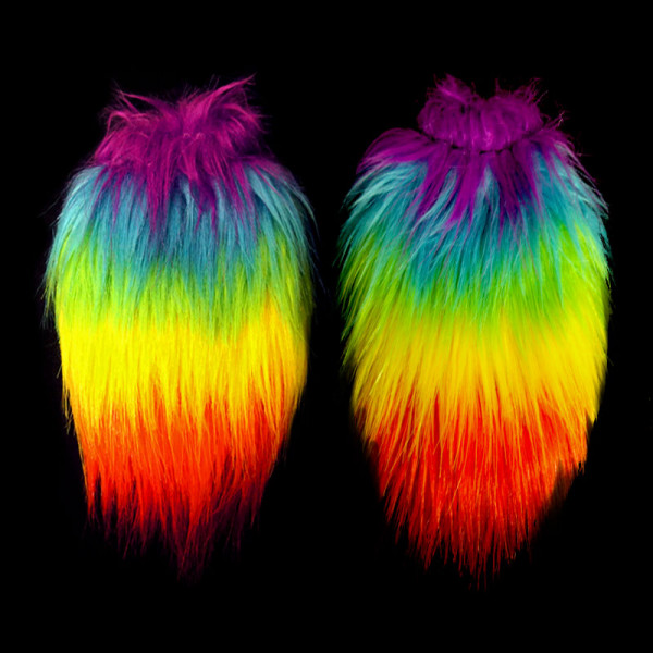 Fluffy Poi Cover Rainbow - Die plüschige Poi-Schutzhülle