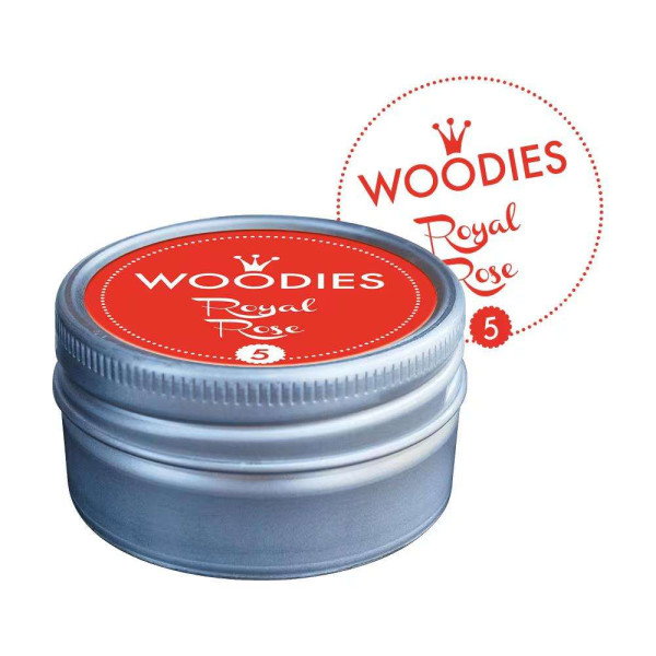 Woodies Stempelkissen rund - Royal Rose