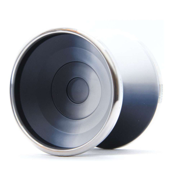 Bimetal - Alu YoYo mit Stahlring - schwarz-silber