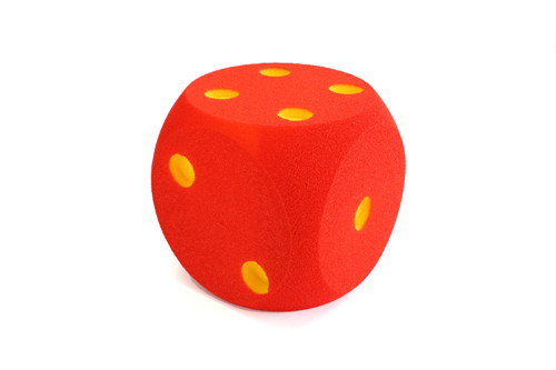Schaumstoff Würfel 16cm - rot