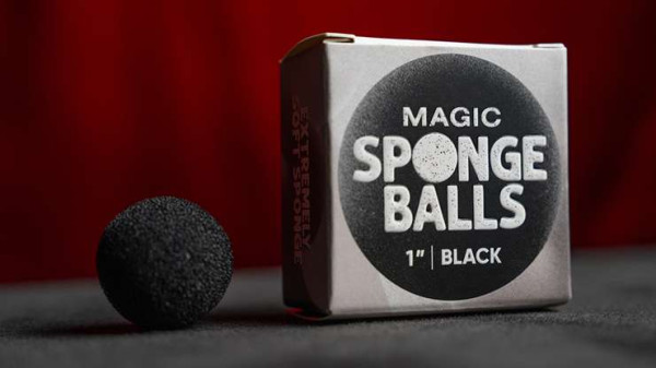 Sponge Ball 2.5cm - schwarz - Set mit 4 Stück