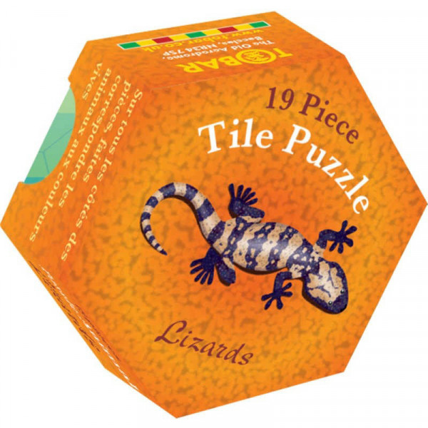 Tierpuzzle 6 Eckig - Gekos