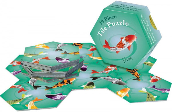 Tierpuzzle 6 Eckig - Fische