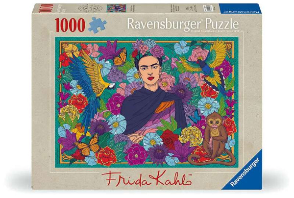 Puzzle - Frida Kahlo's Paradise - Parrot, Monkey & Blooms - 1000 Teile