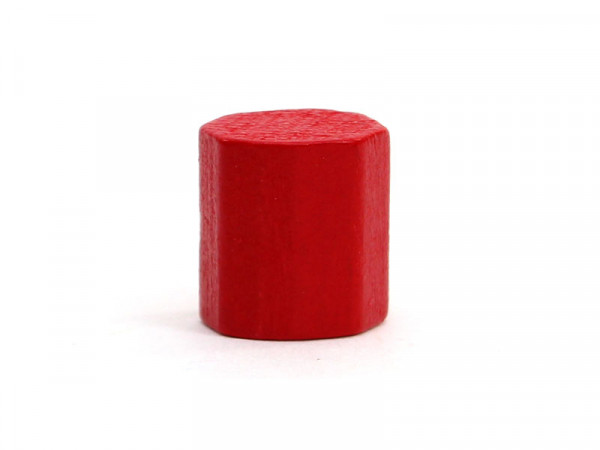 Spielfigur Oktogon - Rot klein 10mm