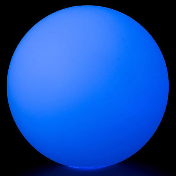 Grosser LED Jonglierball - 90 mm - blau