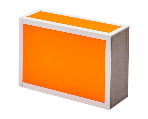 Cigarbox Neon - orange mit weiss
