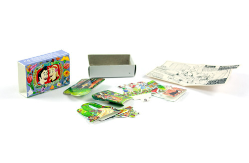 Mini-Bastelbogen in Zündholzschachtel - Frühling