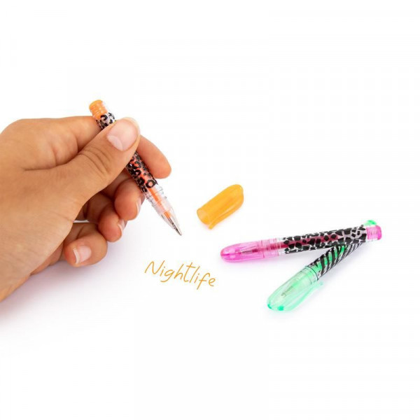 Mini-Gelstifte im 6er Etui - neon, pastell oder glitzer