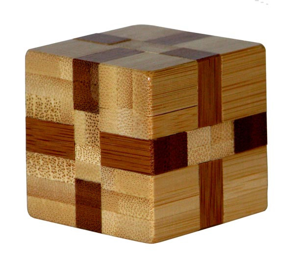Bamboo Puzzle Cube *** - Geduldspiel aus Bambusholz