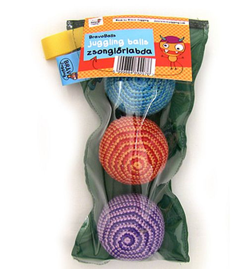Gehäkelte Jonglierbälle im Set als Geschenk