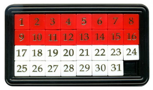 Zahlen Schiebepuzzle - Denkspiel Für Kinder & Erwachsene 14,2x16cm