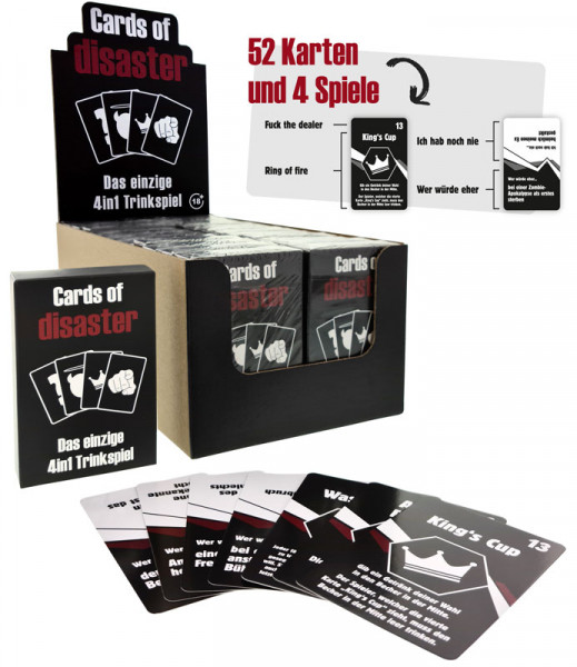 Cards of Disaster 4in1 Trinkspiel