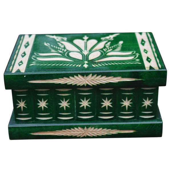 Handgemachte Trickbox - Grösse L - grün