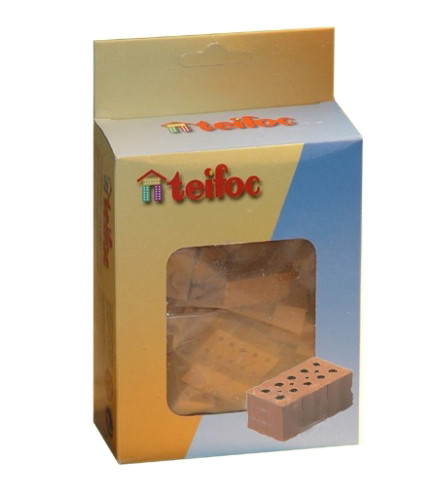 Teifoc Steinbaukasten - Ersatz Backsteine rot