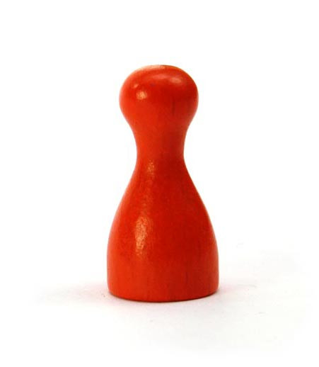 Spielfiguren Holz - Halmakegel - orange - 24mm