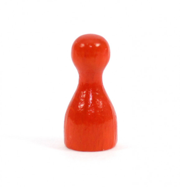 Ersatz Spielfigur aus Holz - Orange - 10/20mm