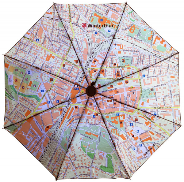 Regenschirm Rainmap - Winterthur