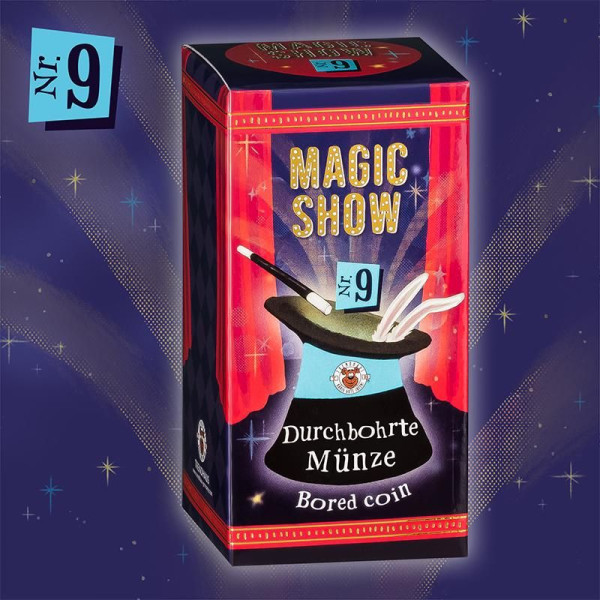 Durchbohrte Münze - Magic Show Zaubertrick Nr 9
