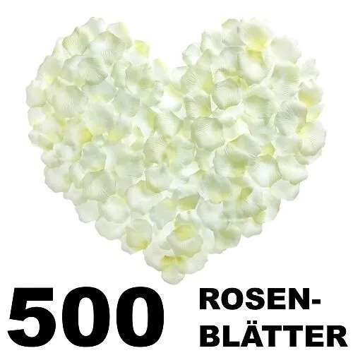Rosenblätter 500 Stück - weiss