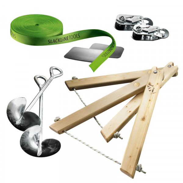 15m Frameline Set Air - Slackline ohne Bäume