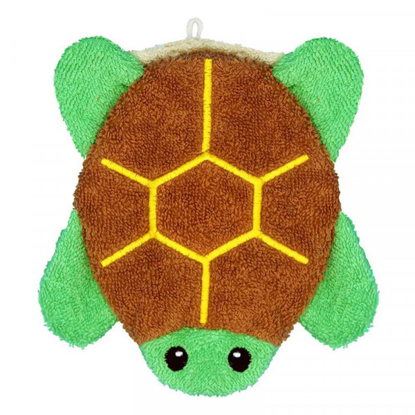 Waschlappen gross mit Tiermotiv - Landschildkröte