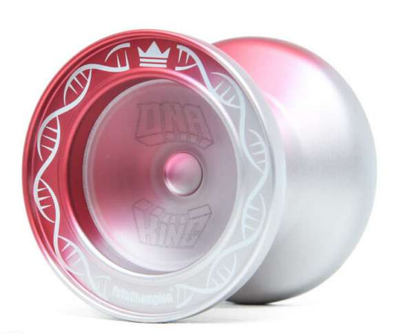 YoYoChampion DNA King - Gentry Stein Fingerspin Yoyo - rot silber Fade
