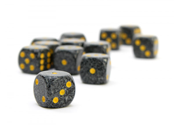 Sparkled Dice - Urban Camo16mm (Set mit 12 Würfeln)